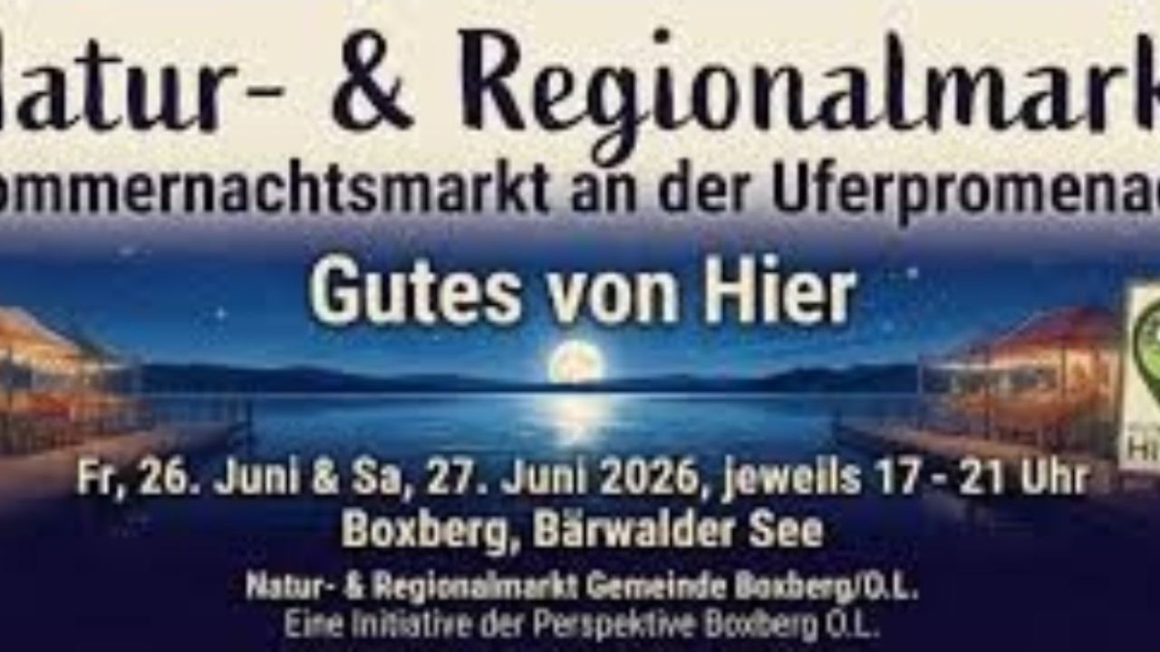 26. und 27. Juni 2026 Natur- & Regionalmarkt Bärwalder See