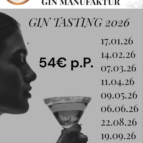 Gin Tasting Termine 2025 / 2026