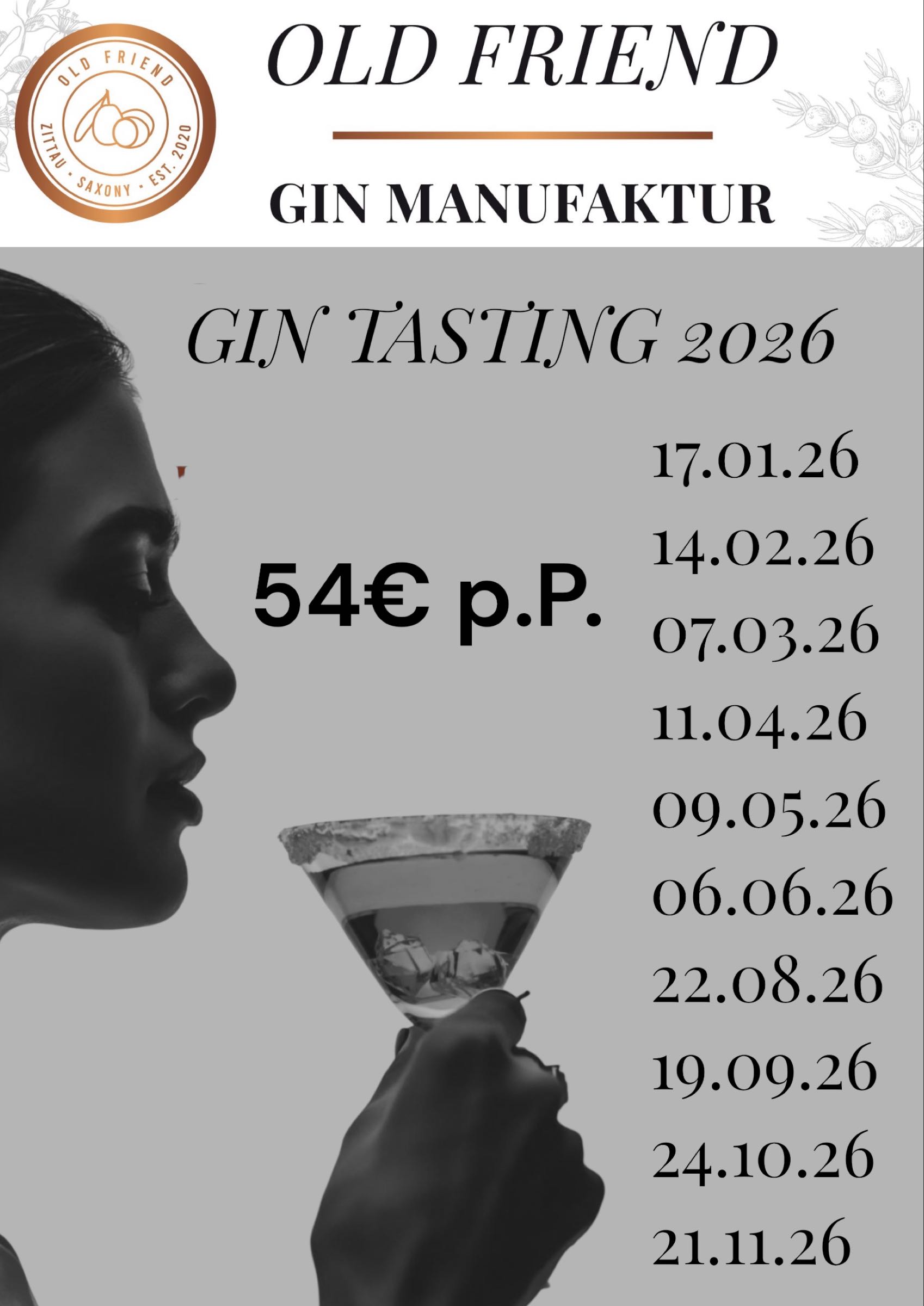 Gin Tasting Termine 2025 / 2026