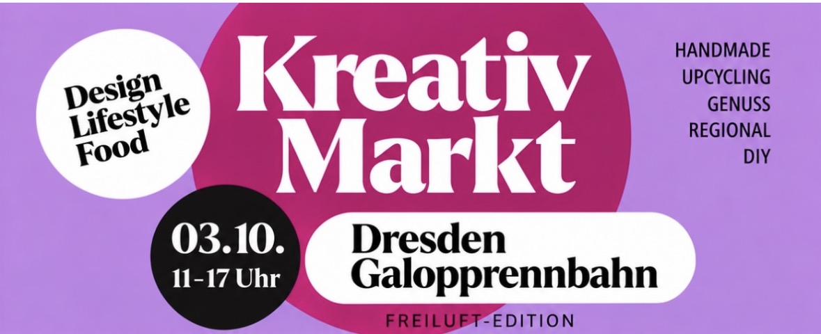 Kreativmarkt Galopprennbahn Dresden 03. Oktober